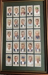 Framed Collection of cigarette cards; 1934; SCM.003056