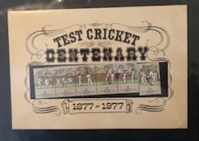 Australian Centenary Test Match - Stamp Collection; 1977; SCM.003003