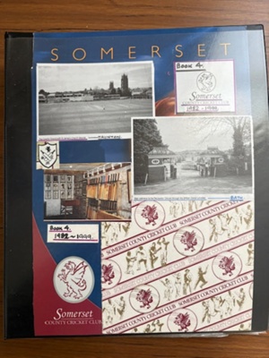 Adrian Burton folder - Somerset CCC 1982-99; Adrian Burton; 1982; SCM.003143