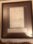 Framed Scorecard - Lancs v Warwickshire 30.07.1982; Unknown; 1982; SCM.003035