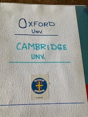 Adrian Burton folder - Oxford and Cambridge ; Adrian Burton; 2010; SCM.003175