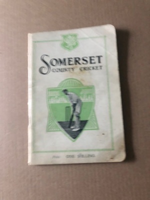 Somerset County Cricket booklet; Unknown; 1924; SCM.003043