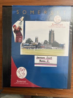 Adrian Burton folder - Somerset CCC 2005 Book 2; Adrian Burton; 2005; SCM.003152