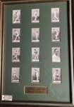 Framed Collection of cigarette cards; 1926; SCM.003055