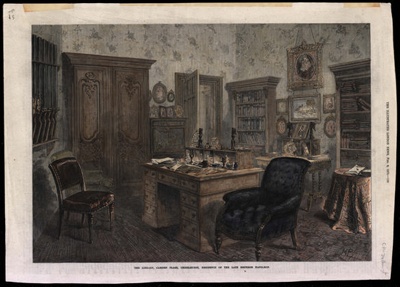 Napoleon lll's study at Camden Place; The Illustrated London News; January 1873; CPPHO025