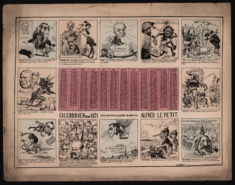 Calendar for 1871; Alfred le Petit; 1870; CPCAR003