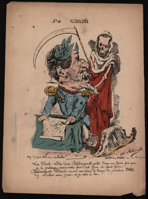 Napoleon lll faces death; Albert Paul Klock;  1870 -1871; CPCAR032