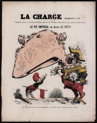The Imperial Hooter - the big nose; Alfred le Petit; February 1871; CPCAR047