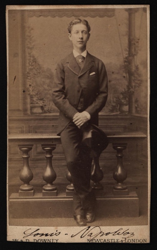 Carte de Visite of the Prince Imperial aged about 15; W D Downey; 1871/2; CPPHO004