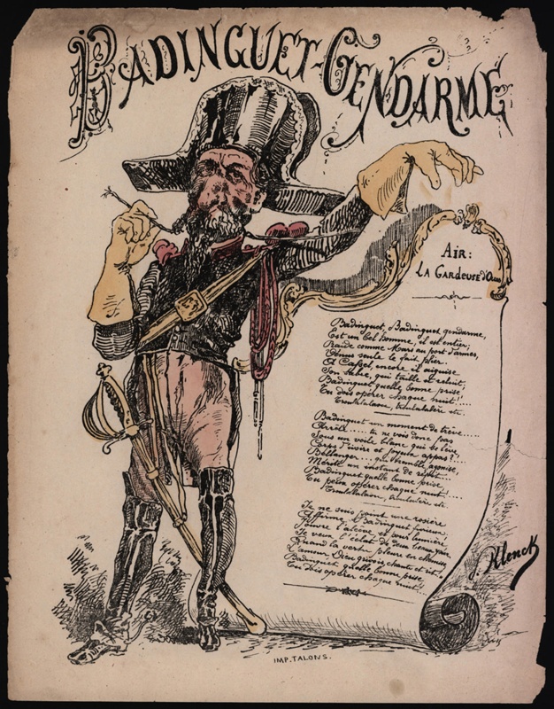 Napoleon lll as Badinguet Gendarme; Paul Klenck;  1870 -1871; CPCAR025