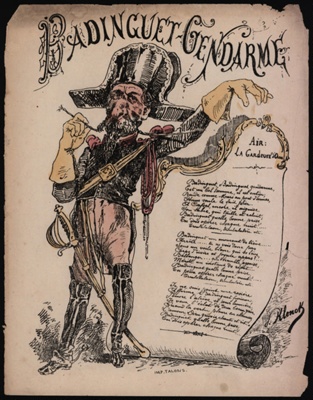 Napoleon lll as Badinguet Gendarme; Paul Klenck;  1870 -1871; CPCAR025