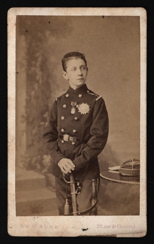 Prince Imperial in French military uniform; A Le Jeune; 1860's; CPPHO008