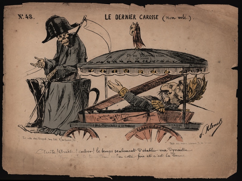 Napoleon lll and Death; Paul Klenck;  1870 -1871; CPCAR022
