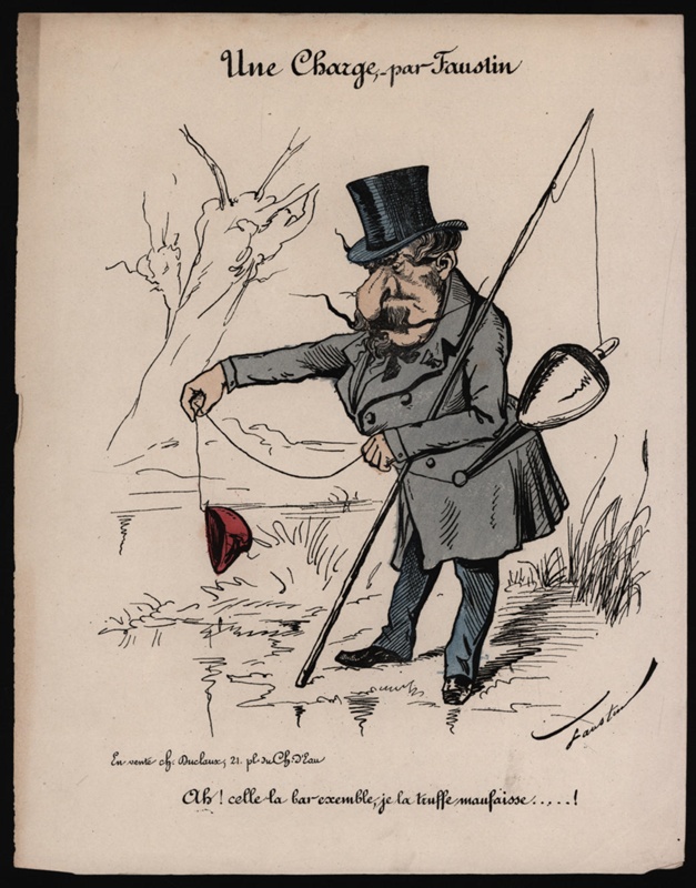 Napoleon lll a burden; Faustin Betbeder (1847-1914) pseudonym ‘Faustin’; 1870-1871; CPCAR040