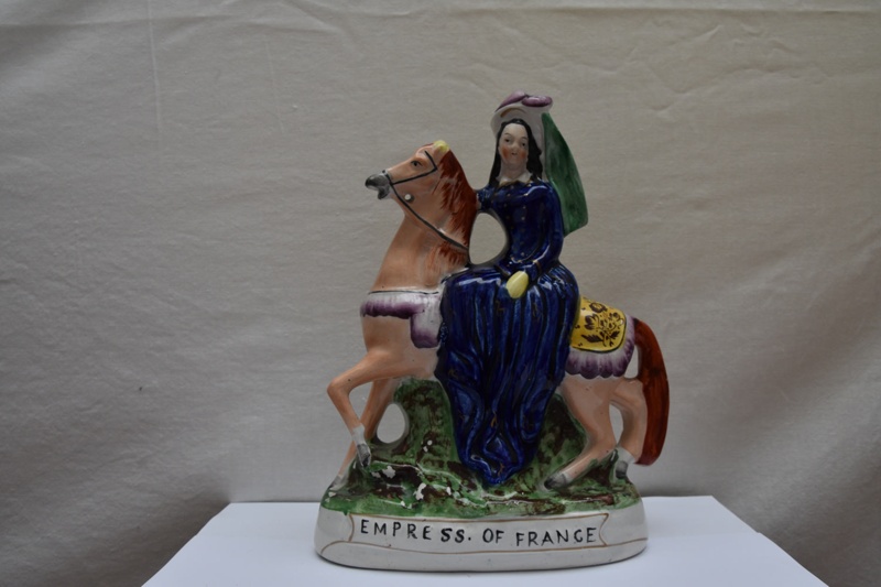 Empress Eugenie Staffordshire flatback: Empress of France; CPPOT006