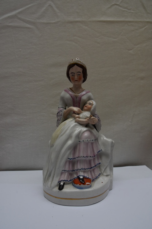 Eugenie and the Prince Imperial  Staffordshire flatback; CPPOT012