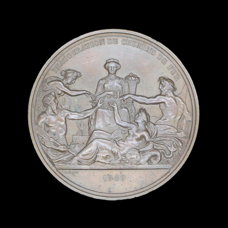 opening of paris to chartres railway 1849 - front