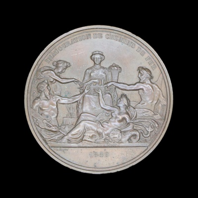 opening of paris to chartres railway 1849 - front