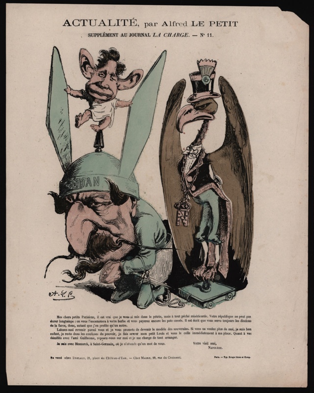 Napoleon lll and the Prince Imperial
; Alfred le Petit;  1870 -1871; CPCAR024