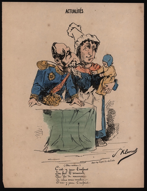 Napoleon lll, Eugenie and the Prince Imperial; Paul Klenck; 1870-1871; CPCAR039