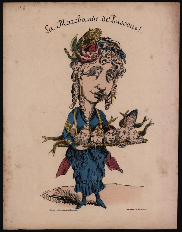 Empress Eugenie the fish seller; Artist unknown; 1870; CPCAR006