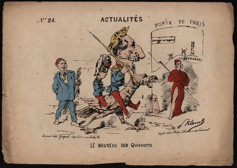 Napoleon lll and the P.I. The new don Quixote; Paul Klenck;  1870 -1871; CPCAR023