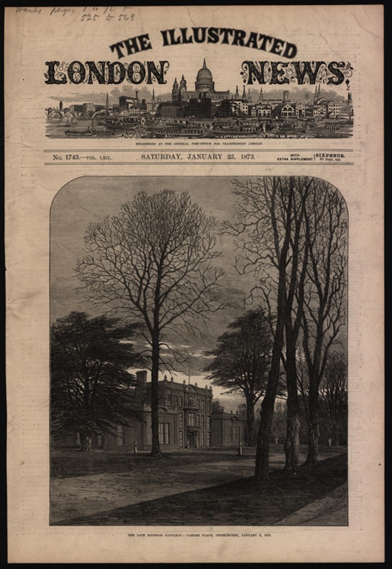 The Illustrated London News Announcing the Death of Napoleon III