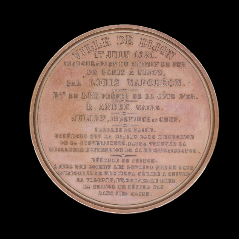 opening of paris to dijon railway 1851 - back