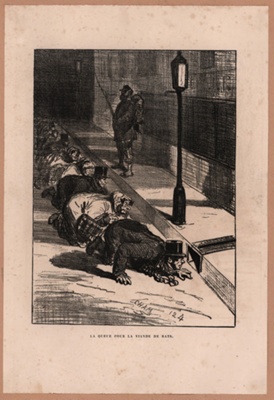 Queue for Rats; CHAM  Charles Amedee de Moe; 8th December 1870; CPCAR043