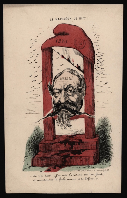 Caricature Napoleon lll  1870; Artist unknown; 1870; CPCAR001