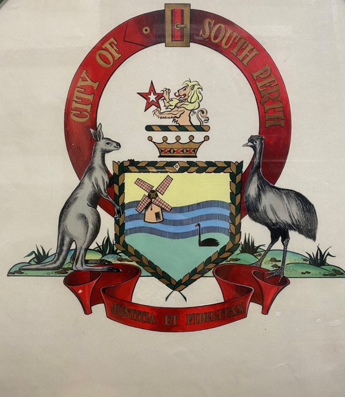 Untitled [City of South Perth winning crest design entry]; Irma June ...