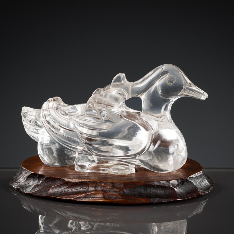 A ROCK CRYSTAL DUCK; 1750-1850; 517 | eHive