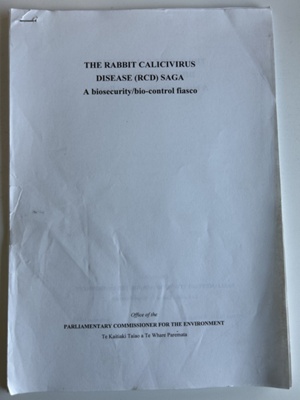 The Rabbit Calicivirus Disease (RCD) Saga; Parliamentary Commissioner ...