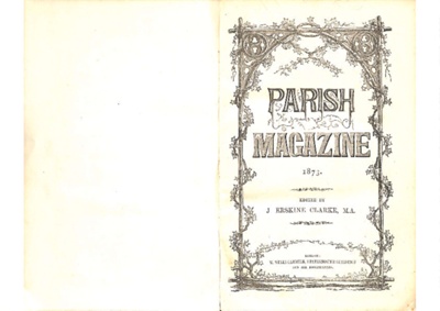 four colnes parish magazines 1873 page0