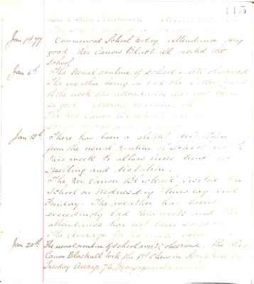 1877 boys school log book
