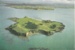 Aerial view of Browns Island (Motukorea) from a 1988 calendar.  ; N.Z.Scenic; c1987; P2022.77.02