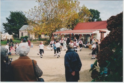 Morris dancers at Howick Historical Village.; c1995; 2019.133.08