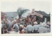 The crowd watching a float depicting Horri's Hangis in the Howick Santa Parade, 30 November 1960.; Young, Heather; 30 November 1960; P2022.06.13