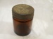 Glass Container with detachable metal lid. ; 2011.34.1 A+B
