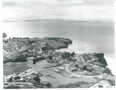 Cockle Bay aerial, c1960; Whites Aviation; c1960; 2017.219.36