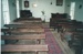The interior of Howick Methodist Church at the Howick Historical Village, showing the pews, organ and pulpit.; La Roche, Alan; P2020.40.10