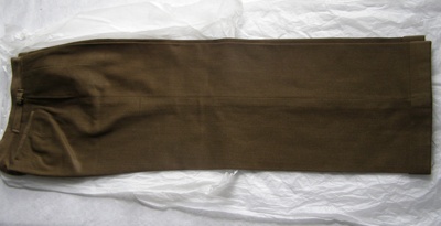 NZ Army Uniform Trousers; Unknown; 1939-1945; T2015.24.2