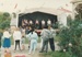 People watching Hungarian dancers on the stage at Howick Historical Village during May Day celebrations.; May 1990; P2021.169.07