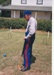 Alan la Roche (in Fencible uniform) playing croquet on the green in Howick Historical Village on a Live Day.; P2021.118.07