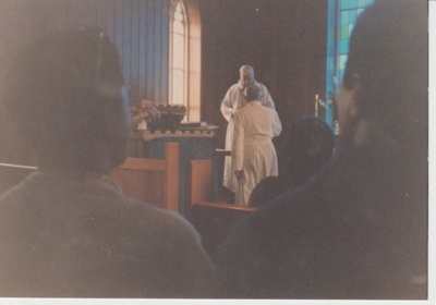 Rev R Hattaway, St John's Church; c1950; 2018.288.34