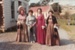 Val Wallace, Jean Blake, Pamela Taylor and June Richardson in costume at Howick Historical Village. ; 1980; P2021.104.03