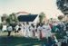 Maypole dancers lining up on the green at Howick Historical Village during May Day celebrations.; O'Halloran, Esma; May 1994; P2021.170.01