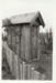The outhouse once belonging to Jean Batten's family, now at Howick Historical Village. ; La Roche, Alan; May 1984; P2021.89.04
