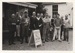 Pakuranga Rotary Club members after scrubbing Briody-McDaniel Cottage, White's store and the Methodist Church, May 1988. ; May 1988; P2021.152.01