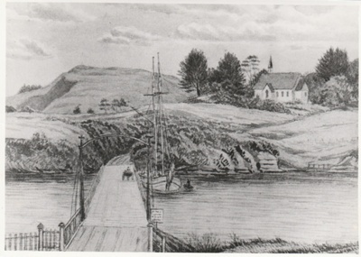 Panmure Bridge, sketch; c1880; 2017.292.28